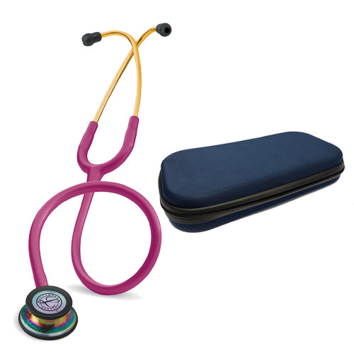 Littmann® Classic III Frambuesa Arcoiris 5806 + Estuche Azul Marino - IVMedical