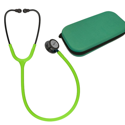 Littmann® Classic III Verde Lima con Vástago Azul 5875 + Estuche Esmeralda - IVMedical