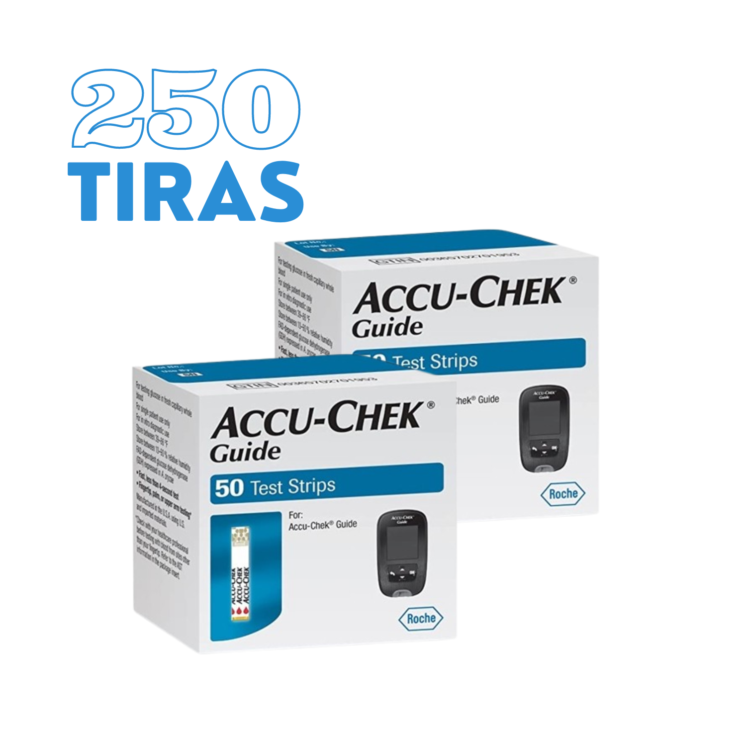 250 Tiras reactivas Accu-Chek® Guide